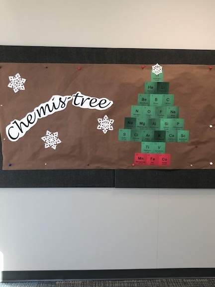 Science Bulletin Board for Christmas