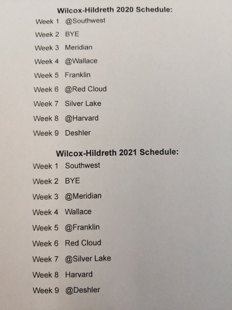Falcon Football Schedule